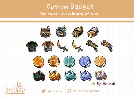 Sufukato_oficial badges by Arizuki